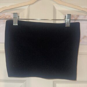 LA Hearts Black Cropped Tube Top